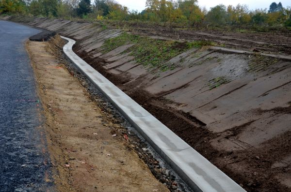 Slope Drainage Installation in Saginaw
