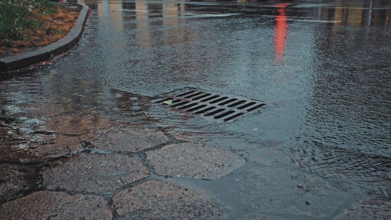 Sidewalk Drainage Installation